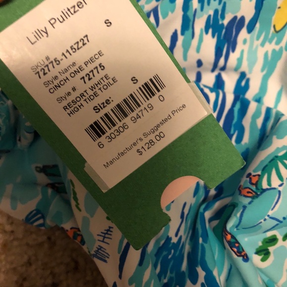 Lilly Pulitzer High Tide Toile Swimsuit - Picture 5 of 6